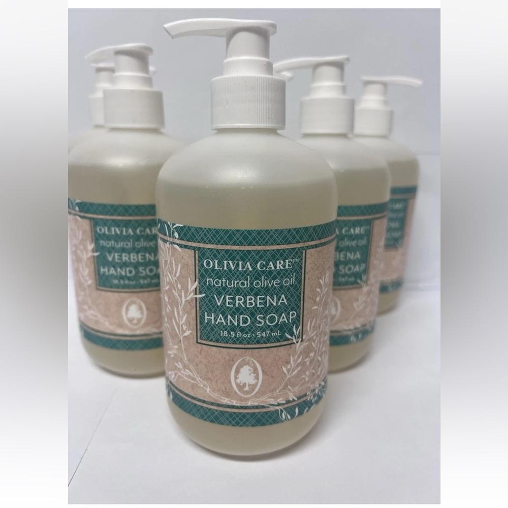 Olivia Care Verbena Hand Soap Natural Olive Oil 18.5 fl oz Lot Of 4